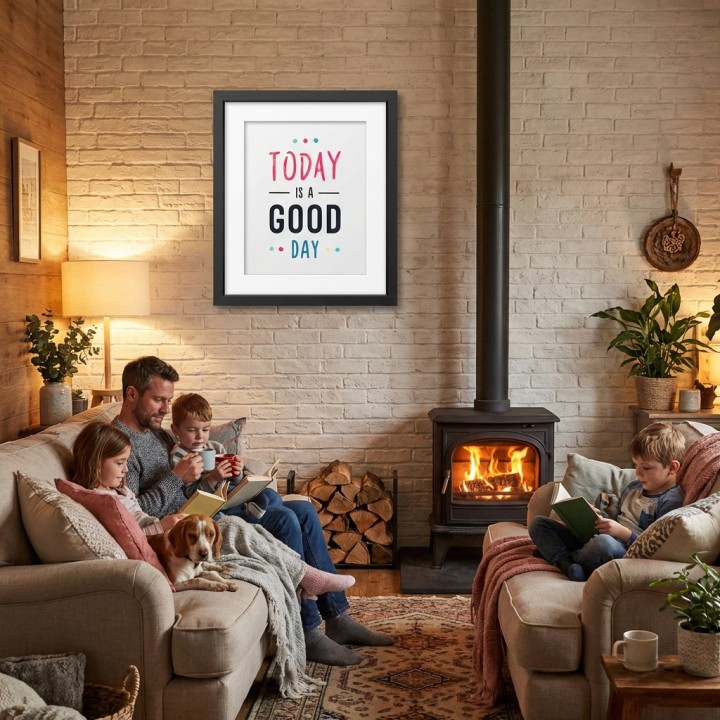 Affiche encadrée Today is a good day