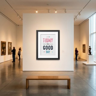 Affiche encadrée Today is a good day