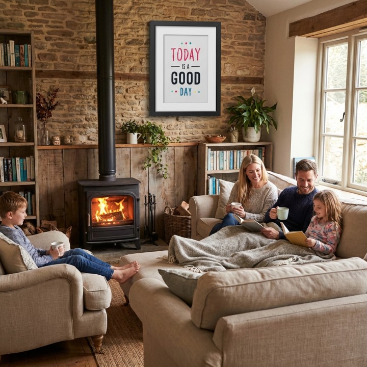 Affiche encadrée Today is a good day