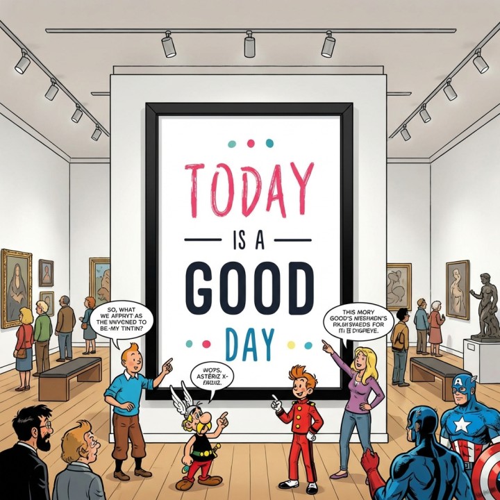 Affiche encadrée Today is a good day